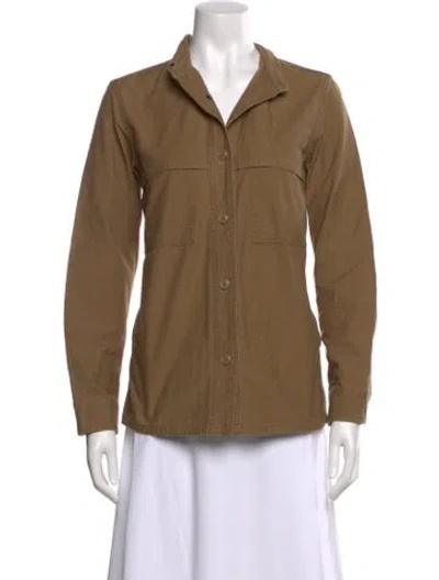 Pre-owned Filson Long Sleeve Button-up Top In Brown