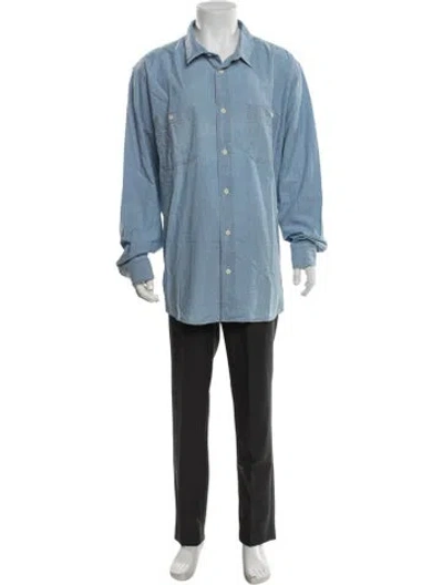Pre-owned Filson Long Sleeve Denim Shirt In Blue