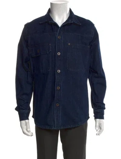 Pre-owned Filson Long Sleeve Denim Shirt In Blue