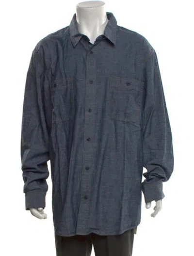 Pre-owned Filson Long Sleeve Denim Shirt W/ Tags In Blue