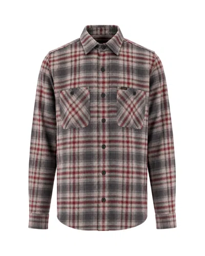 Filson Long Sleeve Plaid Button-up Shirt In Red / Gray Plaid