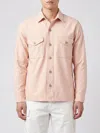 Filson Long-sleeved Casual Cotton Shirt With Flap Pockets In Pink