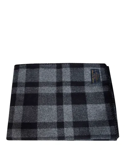 Filson Mackinaw Checkered Wool Scarf In Multi