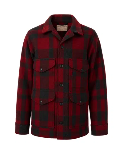 Filson Mackinaw Mini Short Jacket In Red