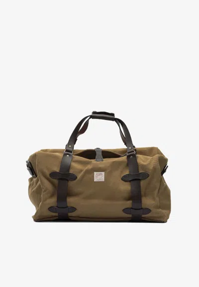 Filson Medium Canvas Duffle Bag In Brown