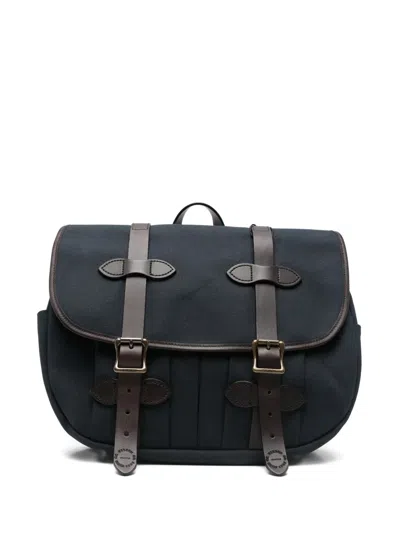 Filson Medium Field Buckle-strap Messenger Bag In Blue