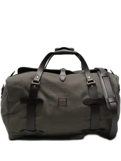 Filson Medium Leather-trim Duffle Bag In Green