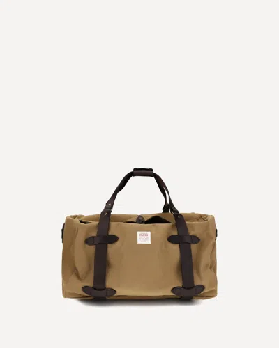 Filson Medium Rugged Twill Travel Bag In Beige