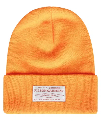 Filson Men's Acrylic Yarn Watch Cap In Arancione