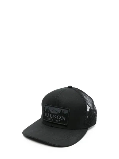 Filson Black Logger Logo Baseball Hat