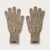 Filson Men's Full Finger Knit Gloves In Root Heather