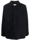 Filson Mackinaw Cruiser Field Jacket With Pointed Collar And Four Patch Pockets In Blue