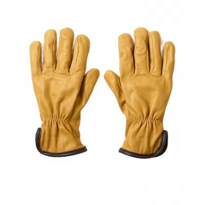 Filson Men's Lined Goatskin Gloves In Tan In Multi