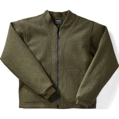 Filson Men's Mackinaw Wool Jacket Liner In Forest Green