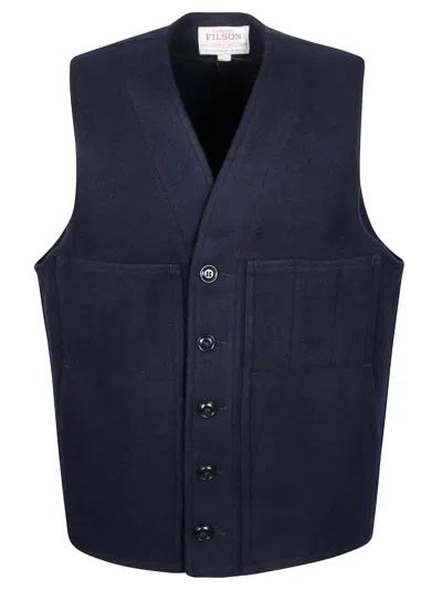 Filson Men's Mackinaw Wool Vest, 2/2 Twill In Multi