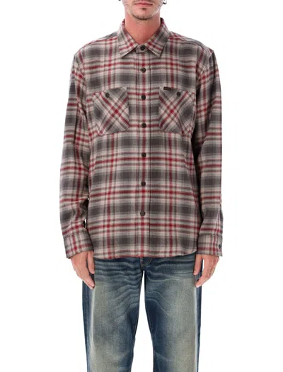 Filson Men's Plaid Button-up Shirt With Chest Pockets In Grey Check