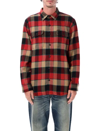 Filson Men's Plaid Flannel Button-up Shirt In Red Check