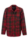 Filson Plaid Wool Cruiser In Red