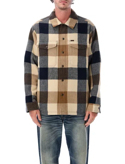 Filson Men's Plaid Wool Shirt Jacket In Beige Check