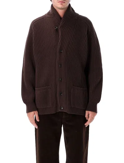 Filson Men's Shawl Collar Button-front Cardigan Sweater In Marrone