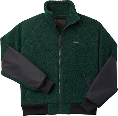 Filson Men's Sherpa Fleece Jacket In Fir In Multi