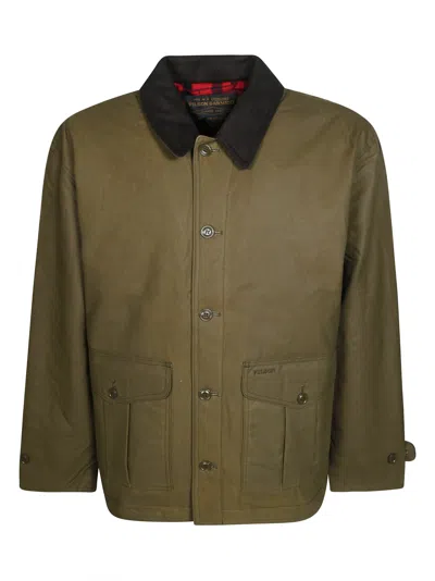Filson Men's Waxed Barn Jacket In Cotton Shelter Cloth Oil-shelter Finish In Multi