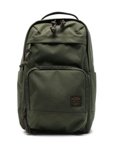 Filson Military Green Multi-pocket Backpack With Zip