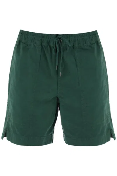 Filson "mountain Pull On Bermuda Granite Shorts In Green