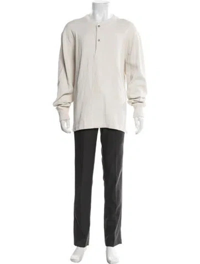 Pre-owned Filson Open Front Long Sleeve Pullover In White