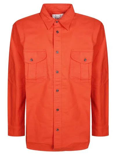 Filson Orange Alaskan Guide Cotton Shirt In Red