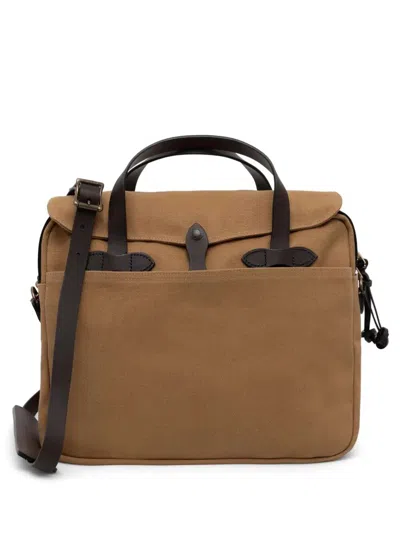 Filson Original Briefcase Luggage Twill In Brown