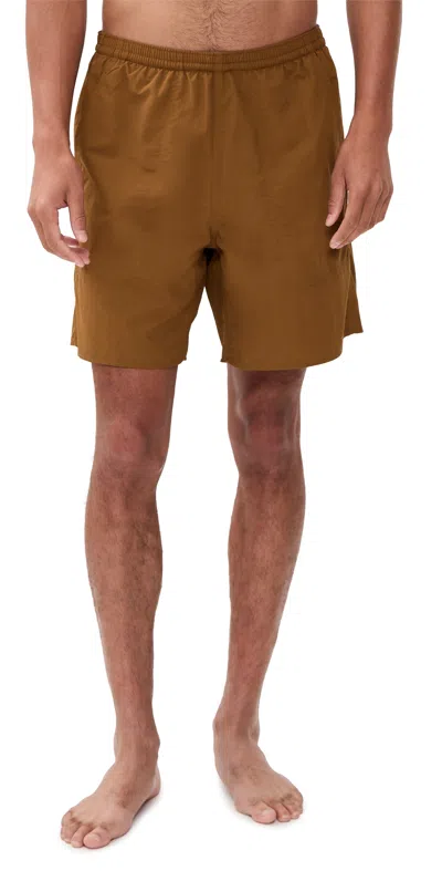 Filson Oxbow Lake Swim Trunks Whiskey In Brown