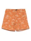 Filson Oxbow Lake Swim Shorts In 602 Bourbon / Knots