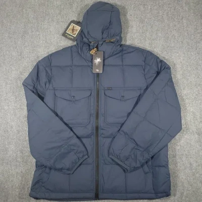 Pre-owned Filson Pateros Down Jacket Mens Xl Blue Sea Storm Blue 650 Fill