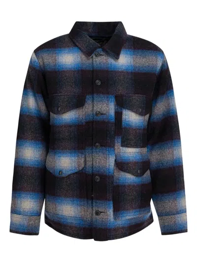 Filson Wool Blend Overshirt Jacket In Multi