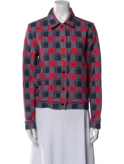 Pre-owned Filson Plaid Print Jacket In Blue