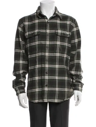 Pre-owned Filson Plaid Print Jacket In Green