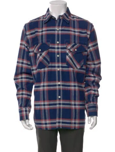 Pre-owned Filson Plaid Print Long Sleeve Shirt In Blue