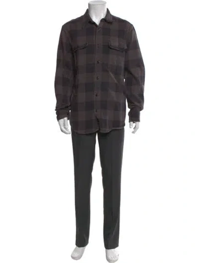 Pre-owned Filson Plaid Print Long Sleeve Shirt In Blue