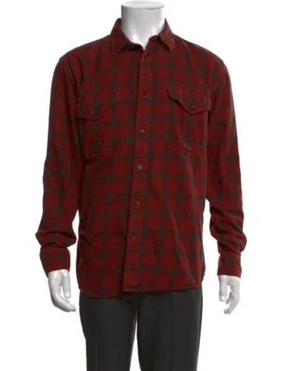 Pre-owned Filson Plaid Print Long Sleeve Shirt In Multicolor