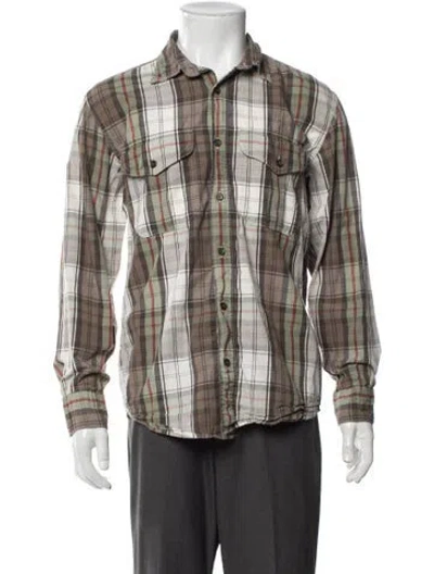 Pre-owned Filson Plaid Print Long Sleeve Shirt In Multicolor