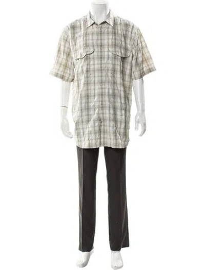 Pre-owned Filson Plaid Print Short Sleeve Shirt In Neutral