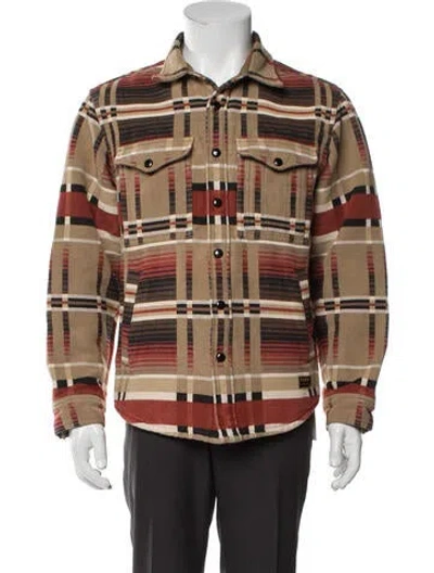 Pre-owned Filson Plaid Print Trucker Jacket In Multi