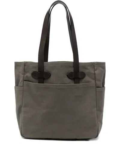 Filson Pocket Handle Tote Bag In Green