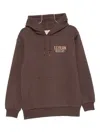 Filson Printed Cotton Hoodie In Brown