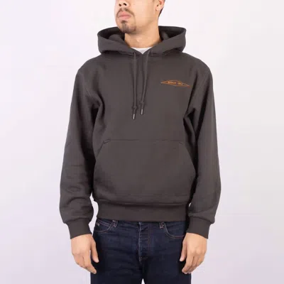 Filson Prospector Graphic Long Sleeve Hoodie In Peat Diamond In Gray