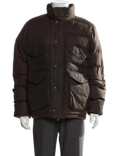 Pre-owned Filson Puffer Coat In Brown