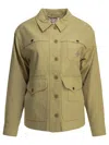Filson Button-up Multi-pocket Jacket In Yellow