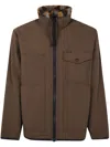 Filson Zip Pocketed Jacket In Brown