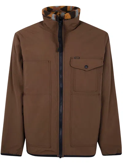 Filson Zip Pocketed Jacket In Brown